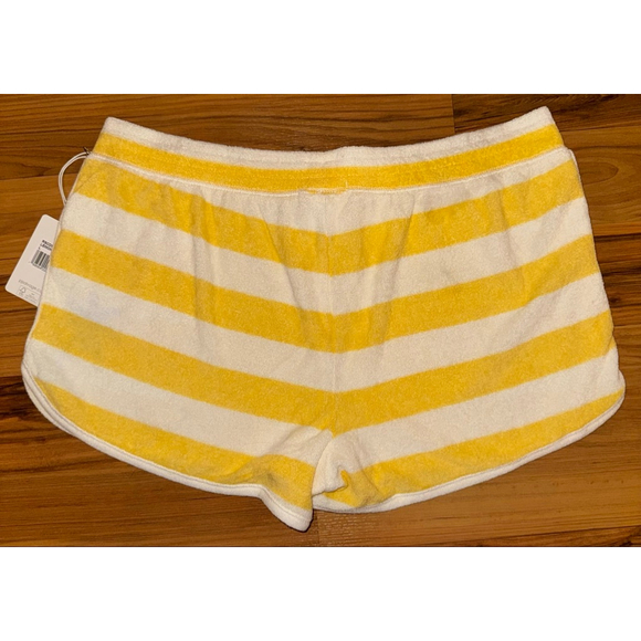 PJ Salvage Paradise Terry Cloth Lounge Set Yellow Stripe Coastal Resort Large - Picture 11 of 15